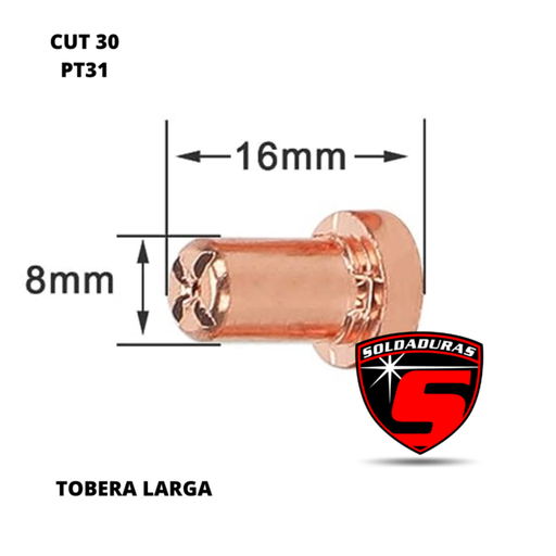 BOQUILLA TOBERA CORTADORA PLASMA PT31